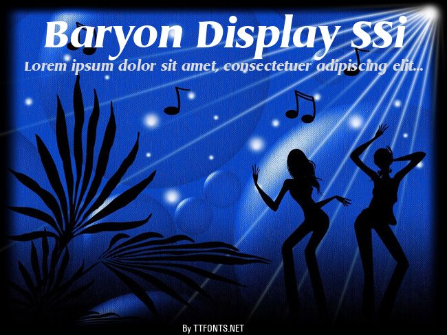 Baryon Display SSi example